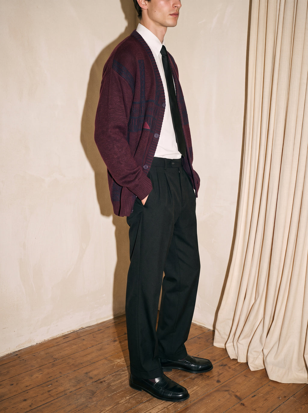 Dark Red Geometric