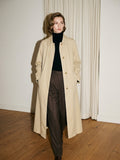 Maxi Light Beige Trench