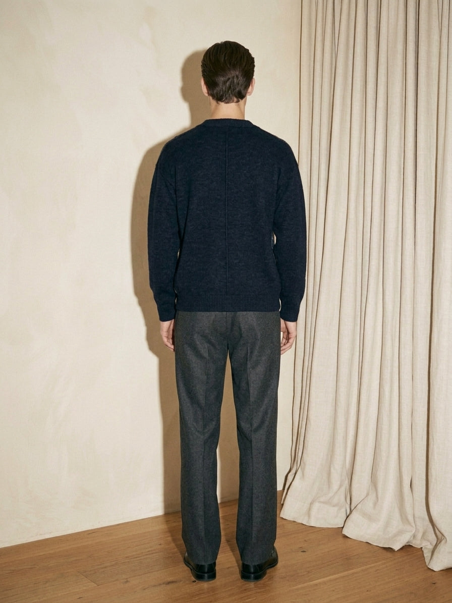 Abstract Navy Cardigan