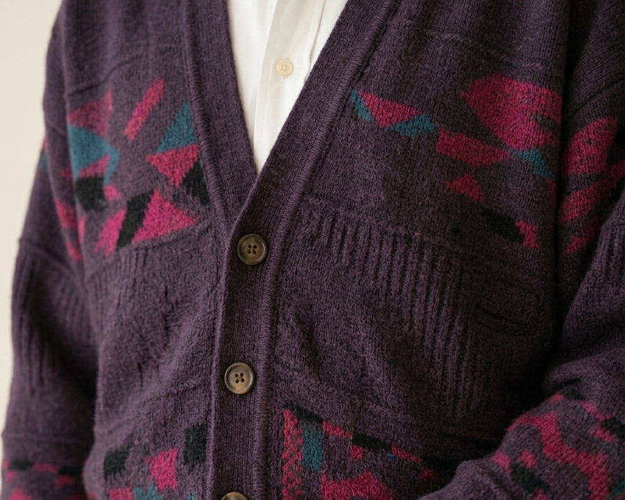 Geometric Knit Cardigan