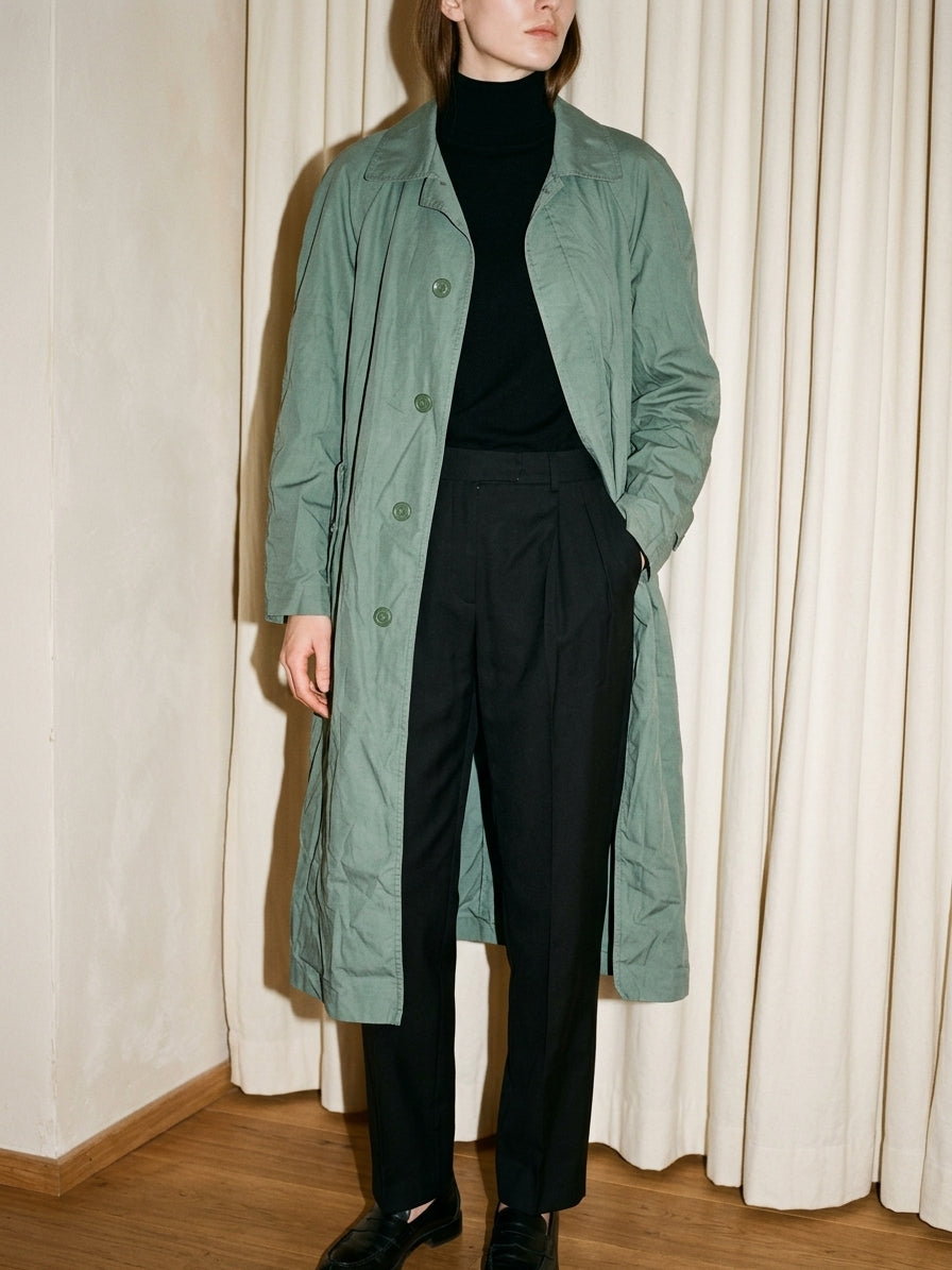 Light Mint Trench