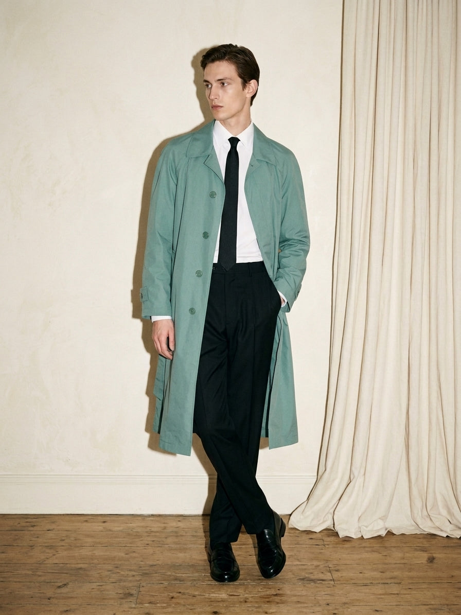 Light Mint Trench