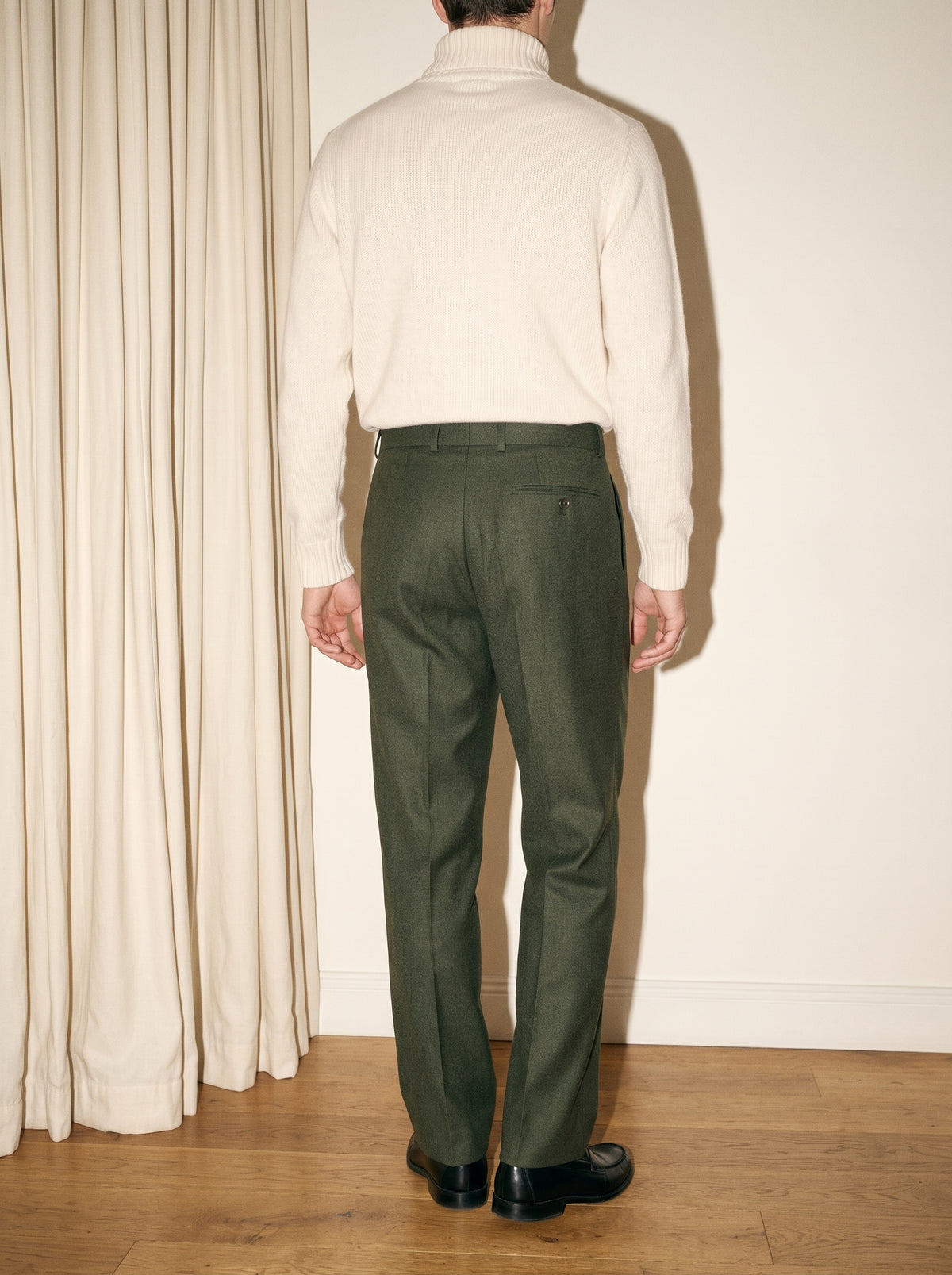 Forest Green Pleated