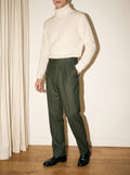 Forest Green Pleated