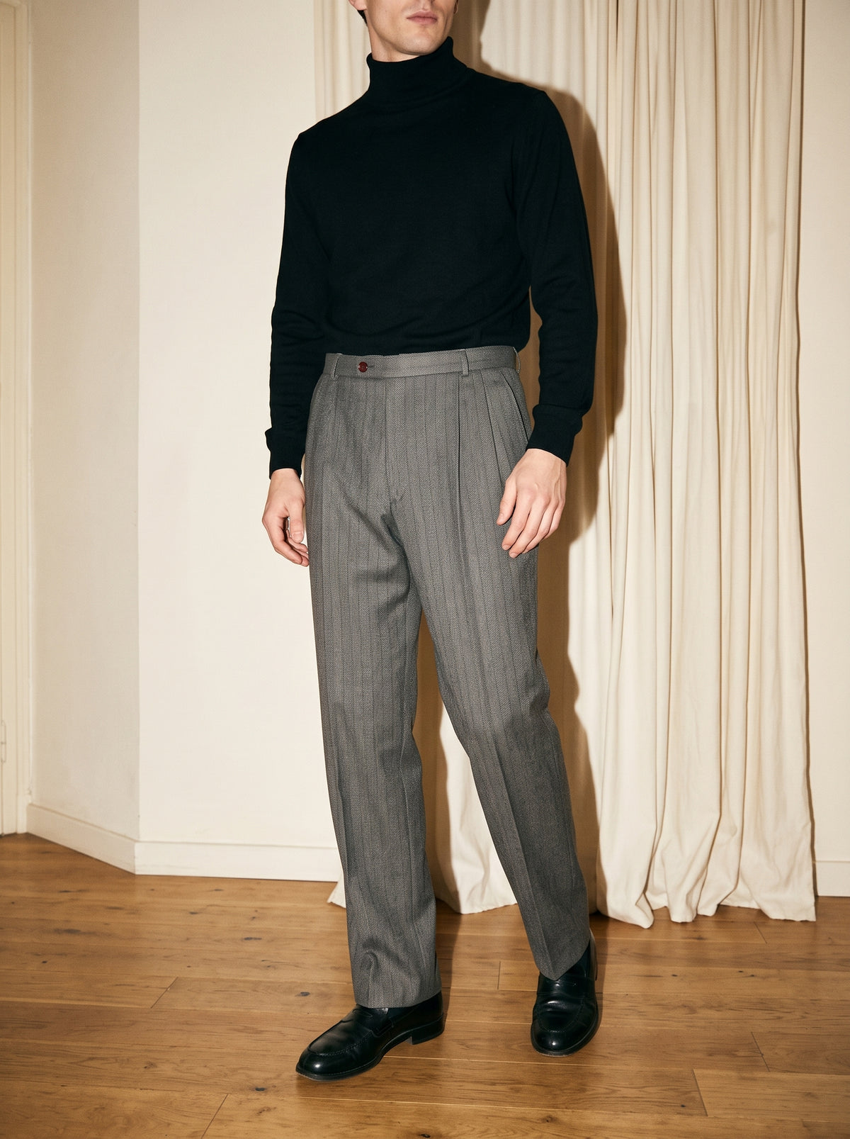 Stone Gray Striped