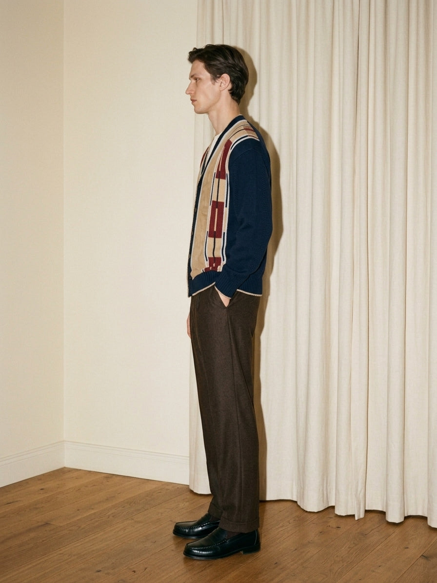 Suede Pattern Cardigan