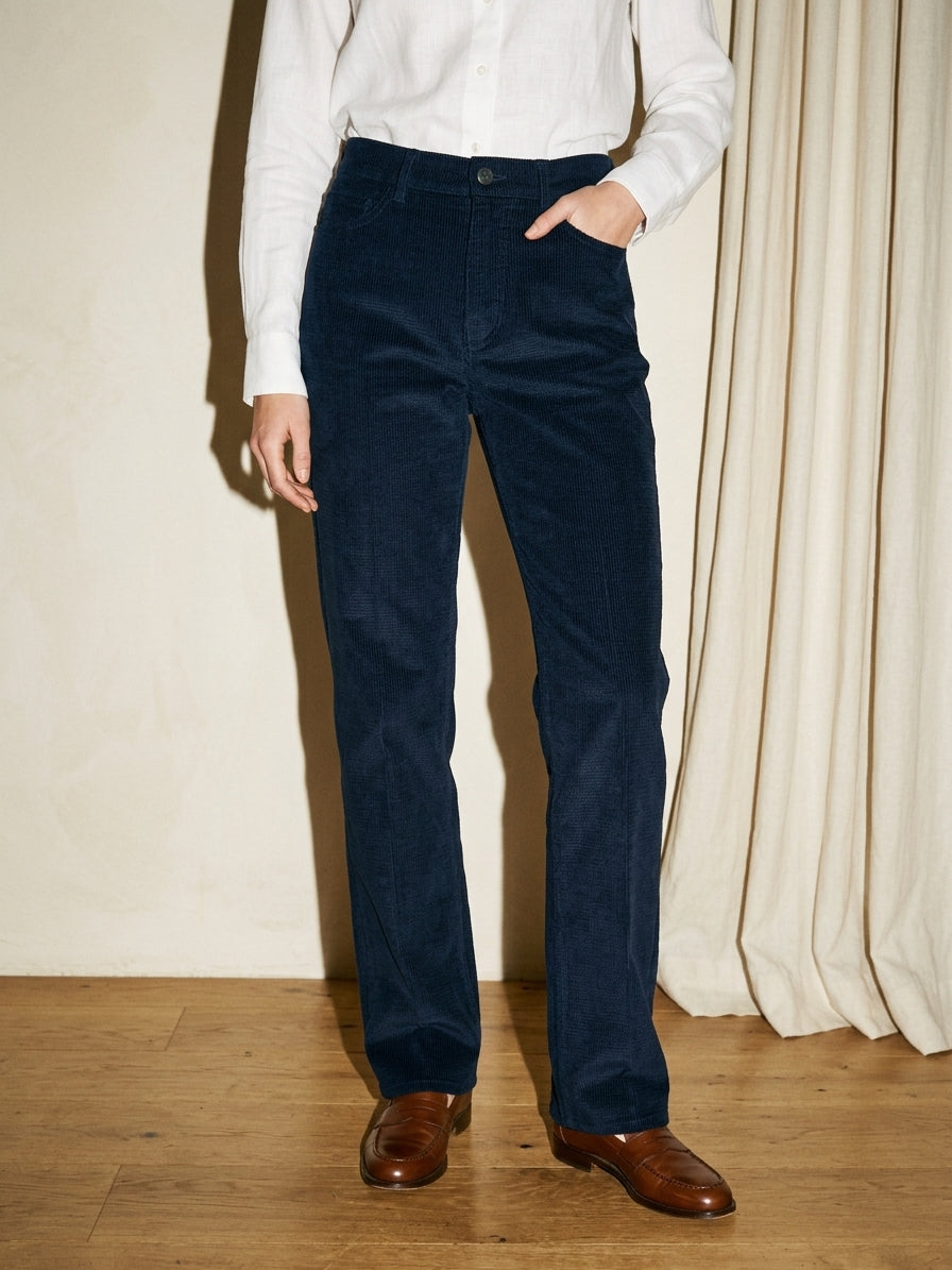 Midnight Navy Corduroy