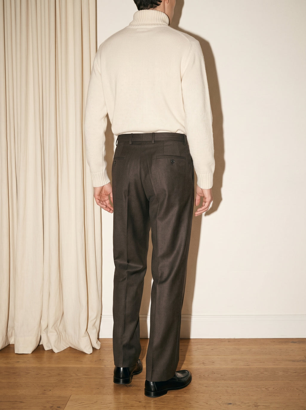Espresso Brown Pleated