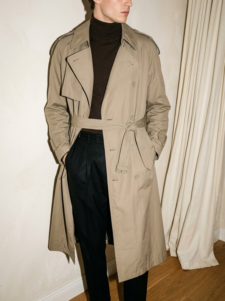 Dark Khaki Trench