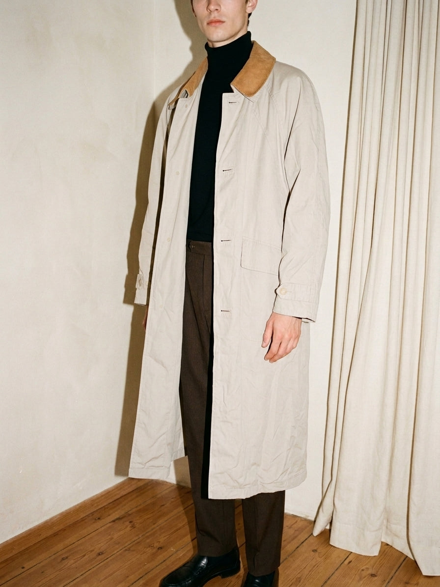 Off White Maxi Trench