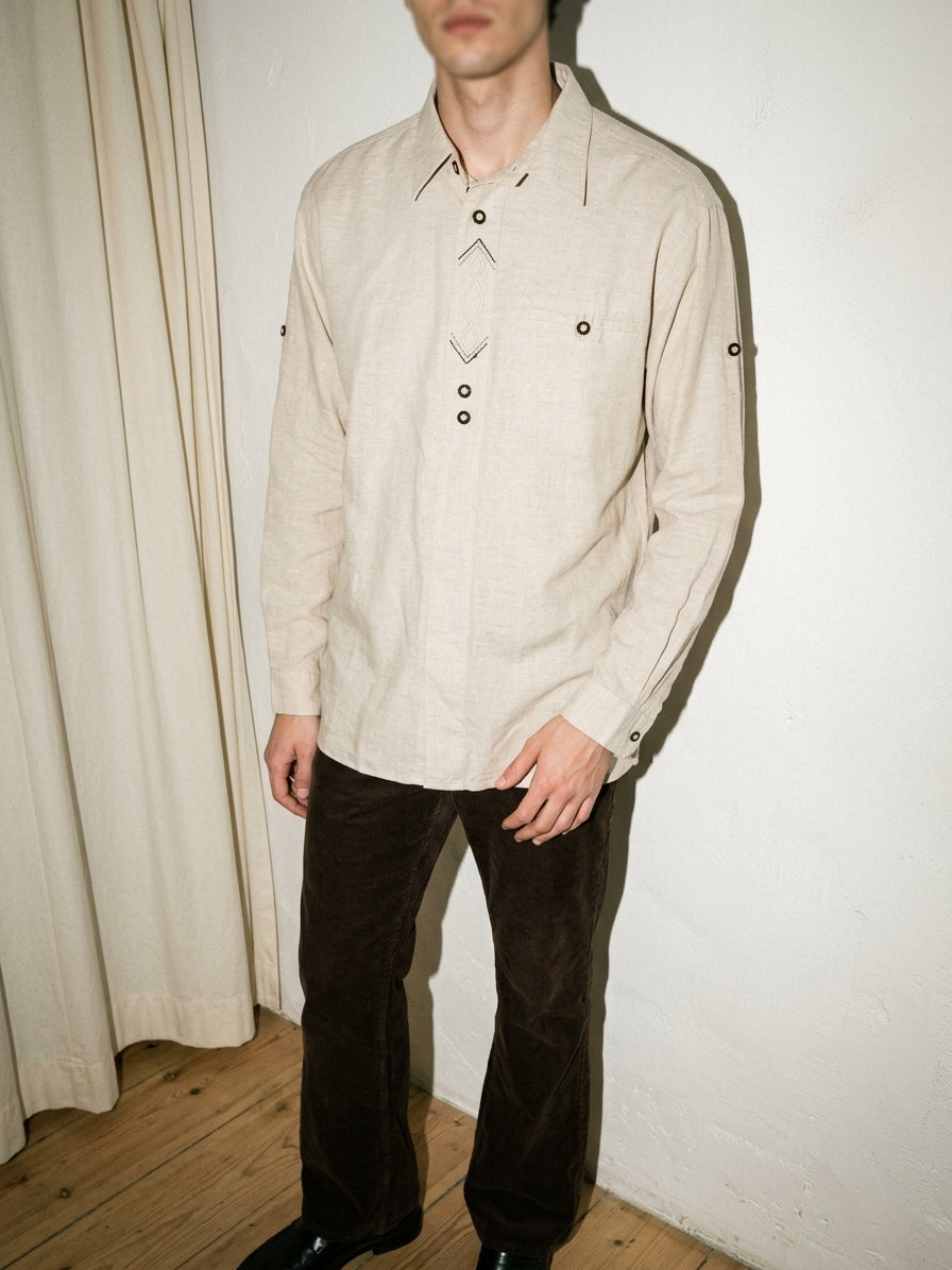 Dark Cream Overshirt