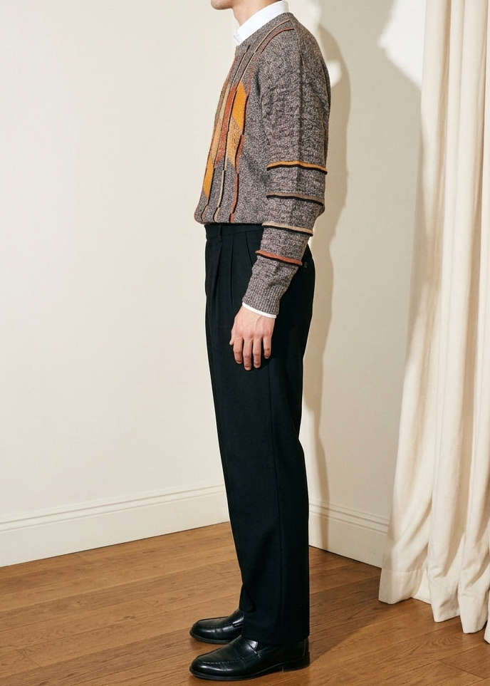 Geometric Crew Neck
