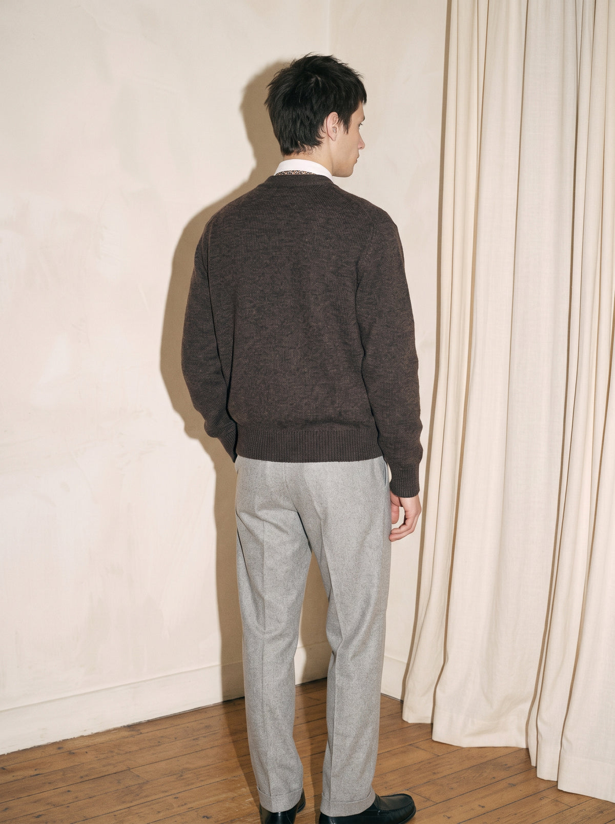 Dark Brown Wool