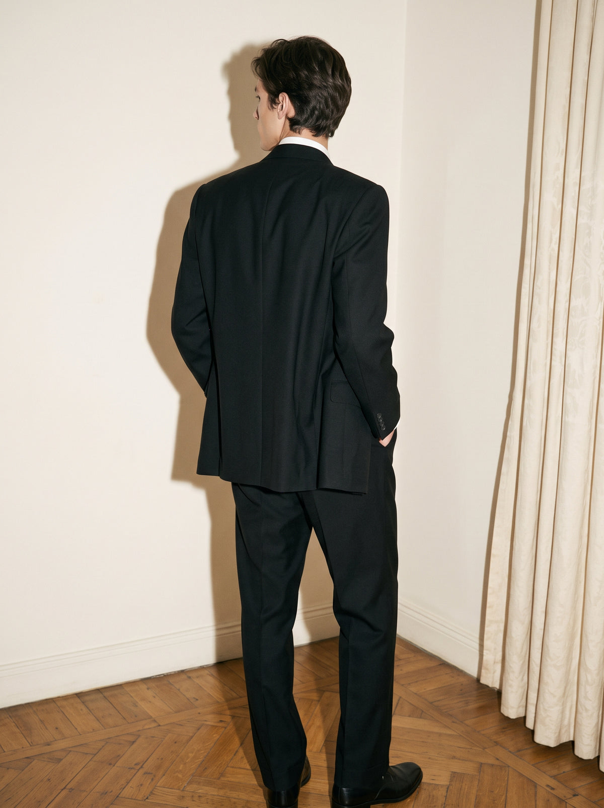 Midnight Black Wool