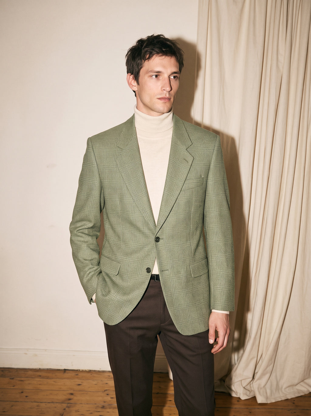 Glen Plaid Sage Green