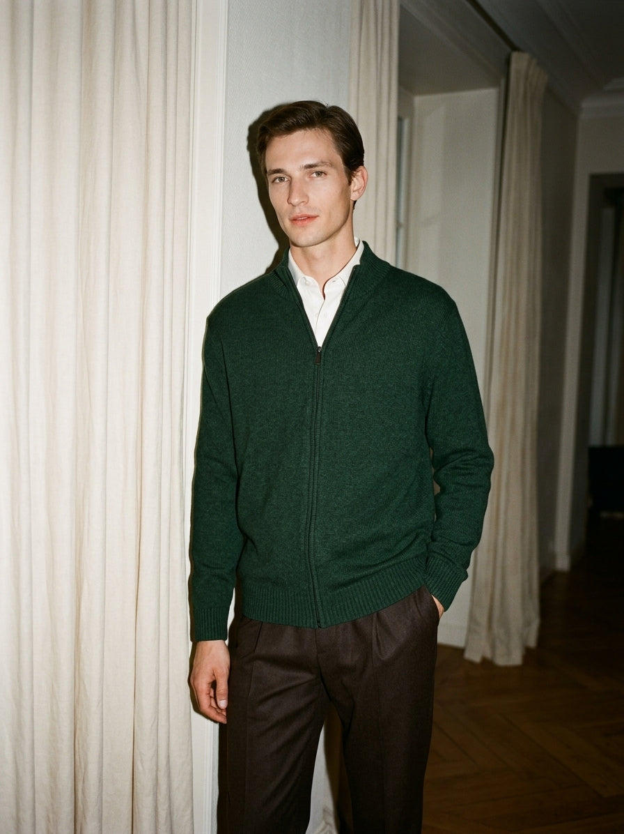 Forest Green Zip Up
