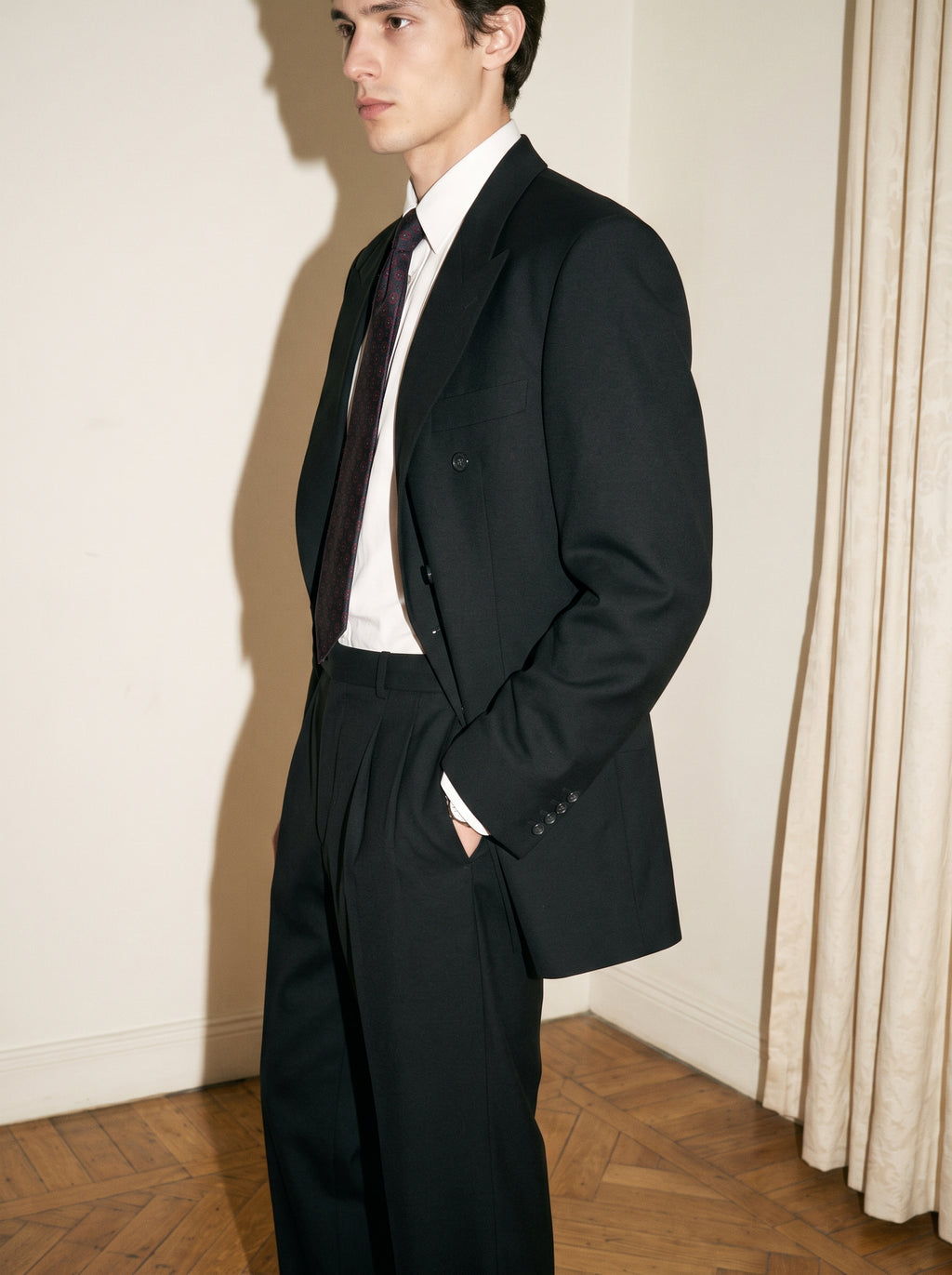 Midnight Black Wool