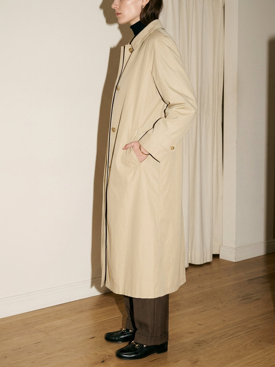Maxi Light Beige Trench