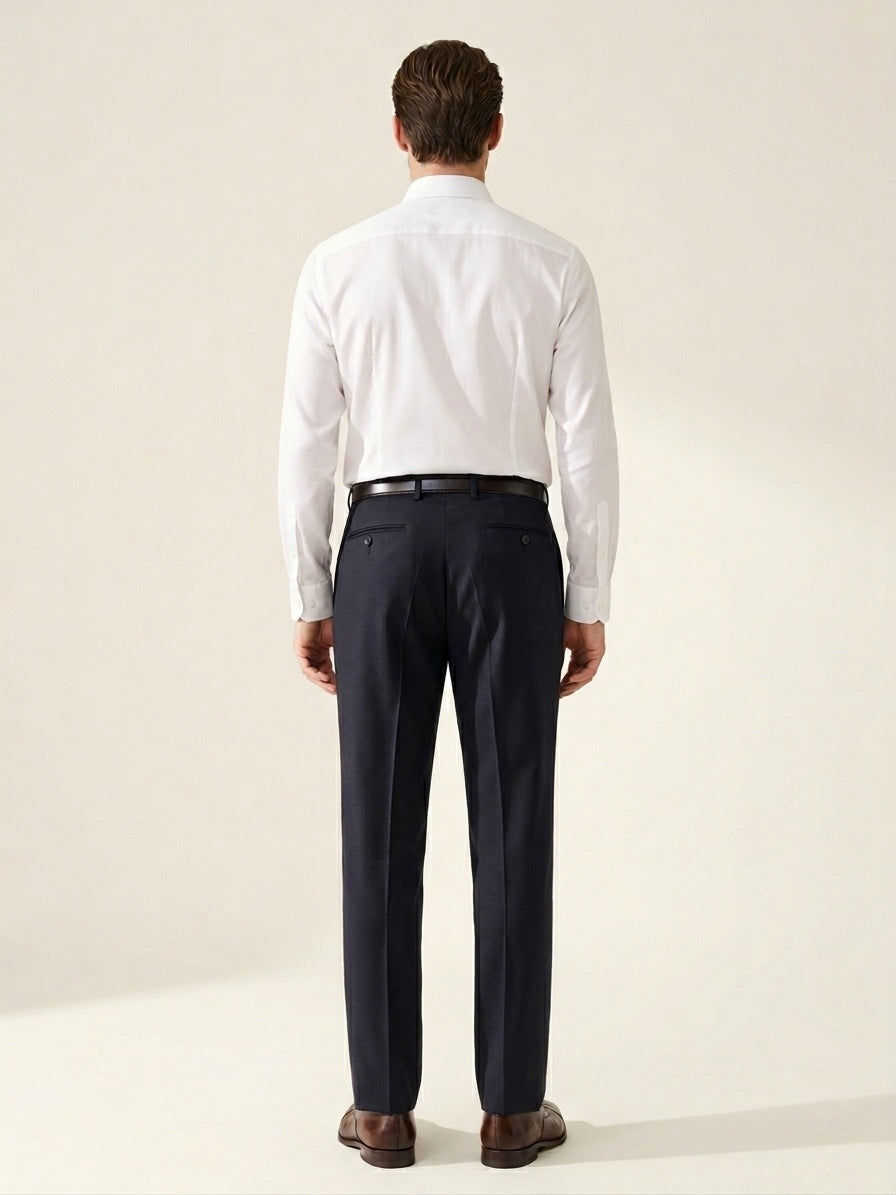 Navy Blue Pleated