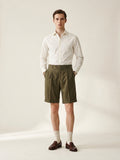 Olive Green Pleated
