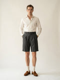 Charcoal Gray Pleated