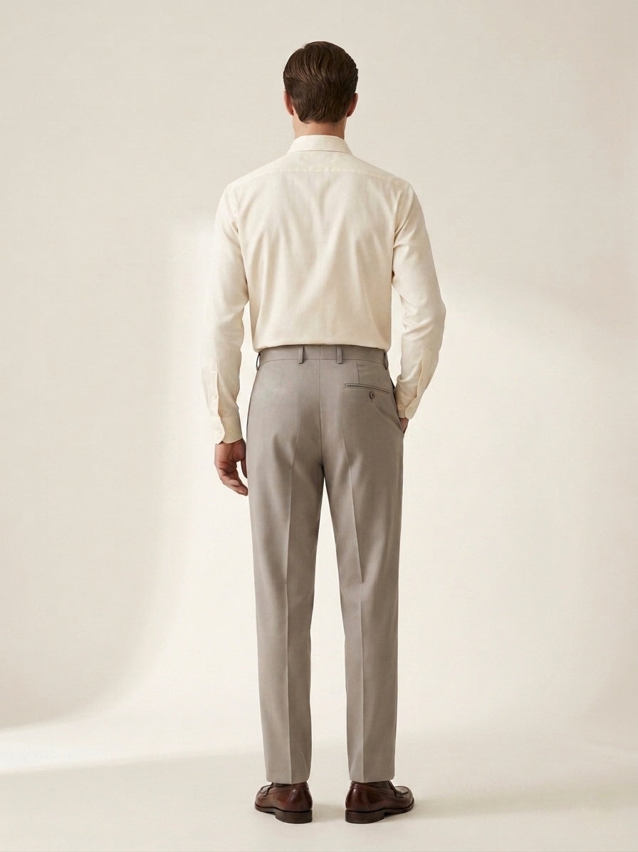 Light Gray Pleated