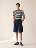 Navy Blue Pleated