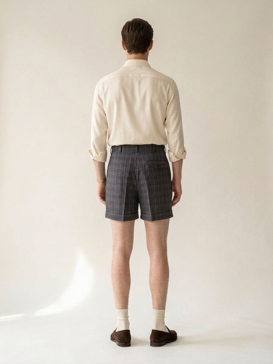 Plaid Pleated