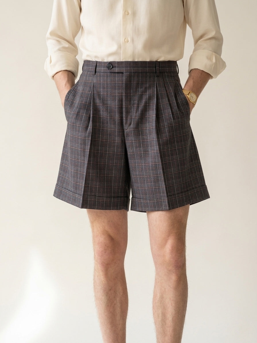 Plaid Pleated