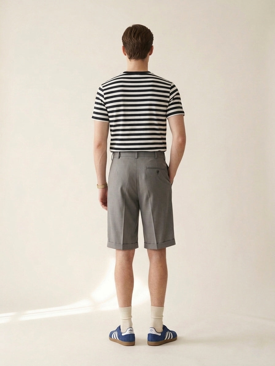 Light Gray Pleated