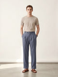 Dusty Blue Pleated