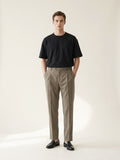 Dark Khaki Pleated