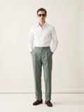 Muted Green Pleated