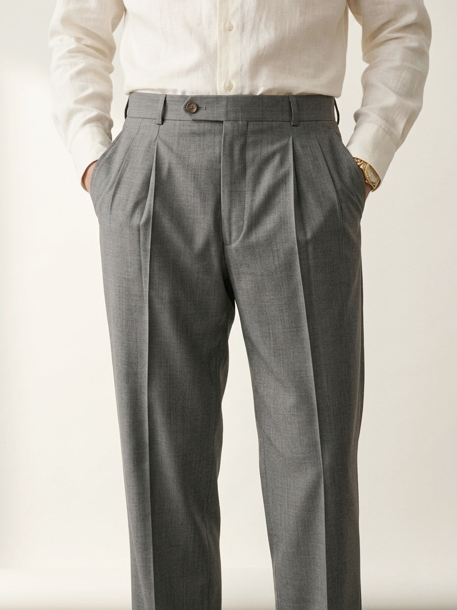 Dusty Gray Pleated