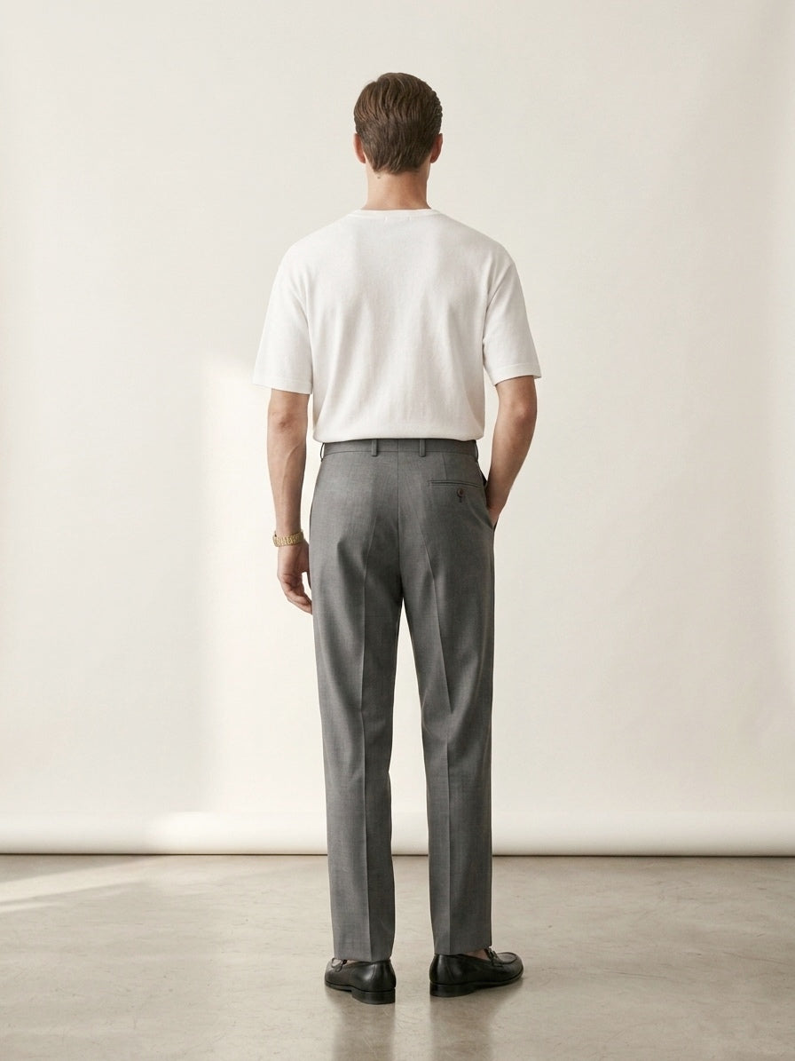Dusty Gray Pleated