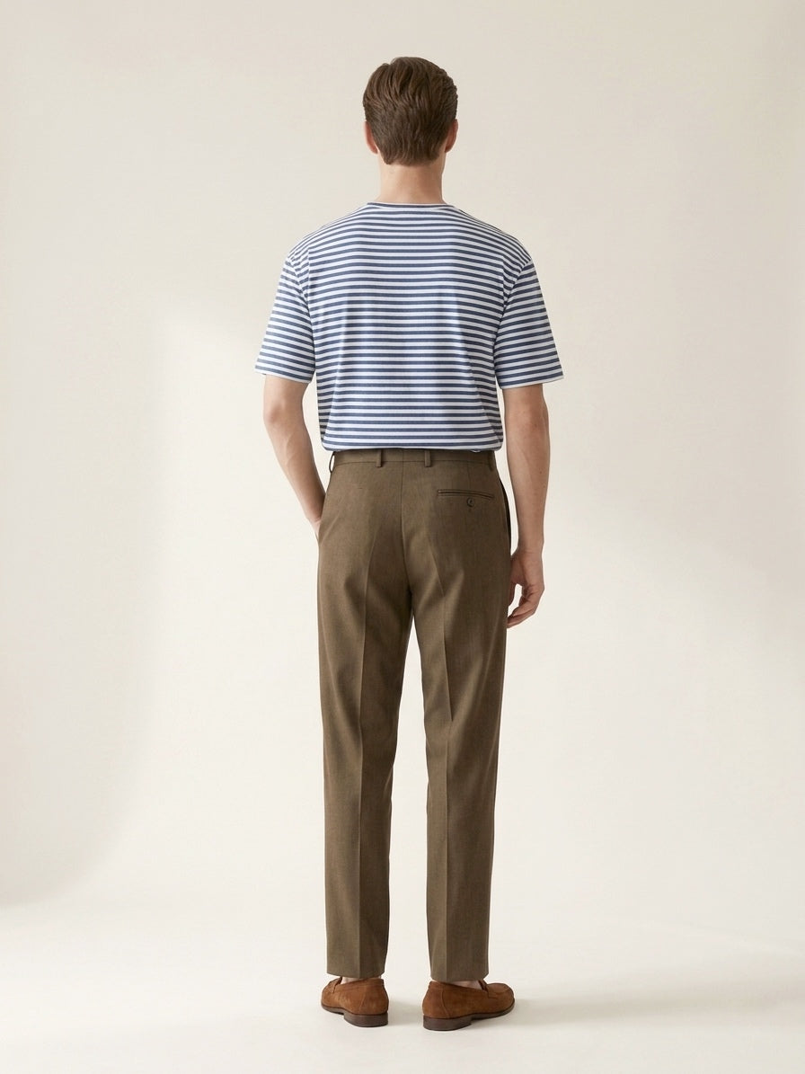 Classic Brown Pleated