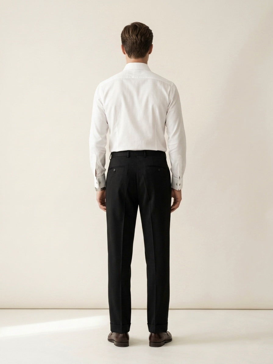 Midnight Black Pleated