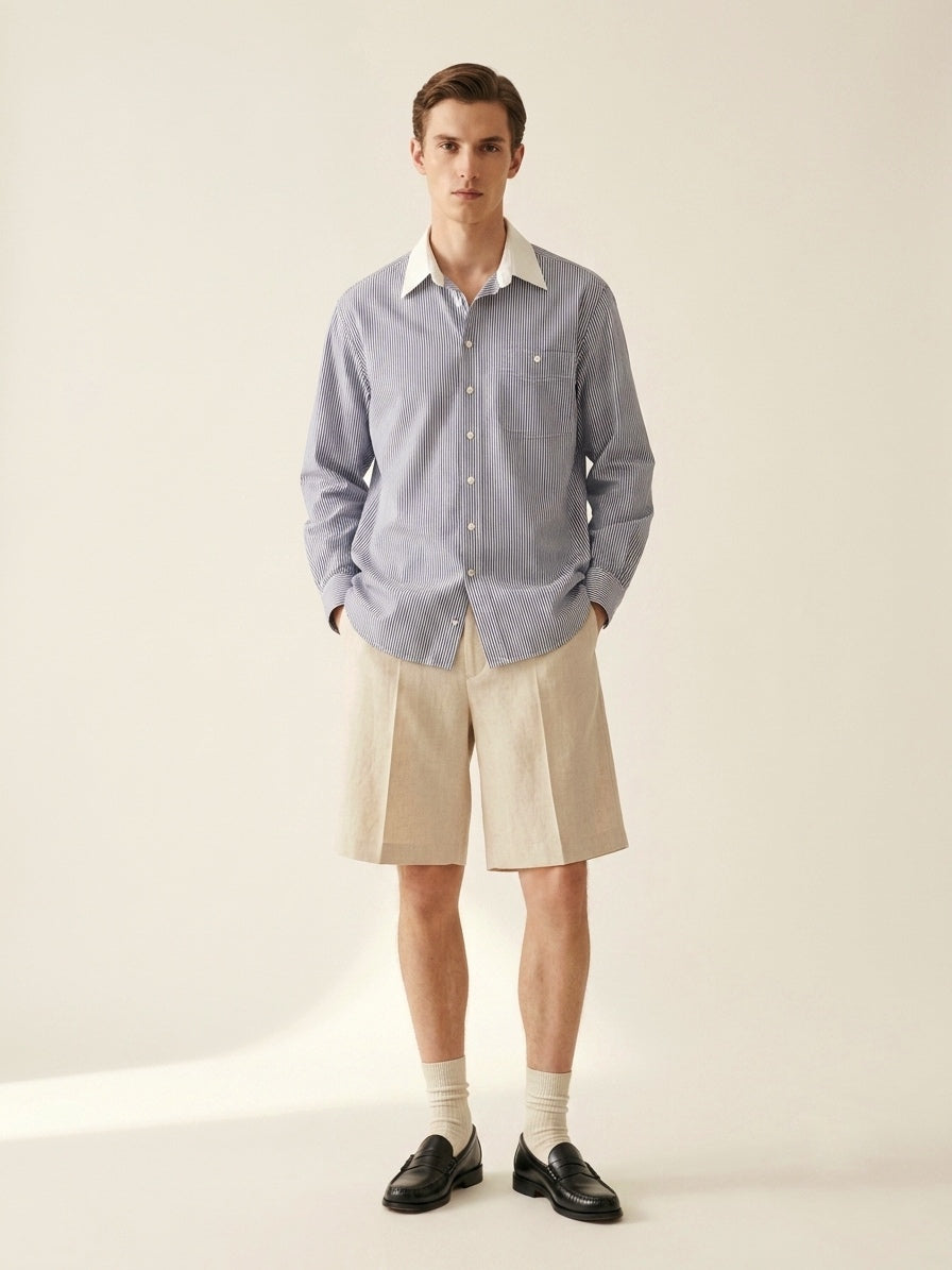 Striped Blue Shirt