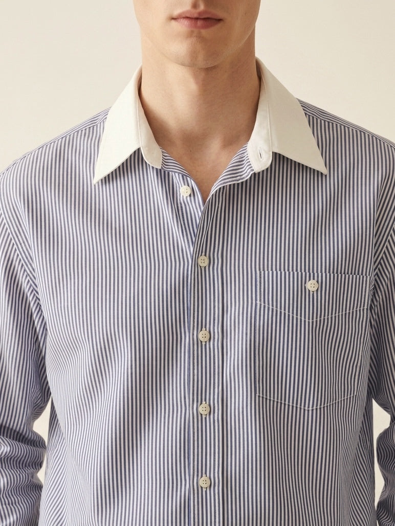 Striped Blue Shirt