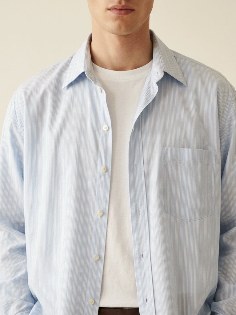 Striped Baby Blue