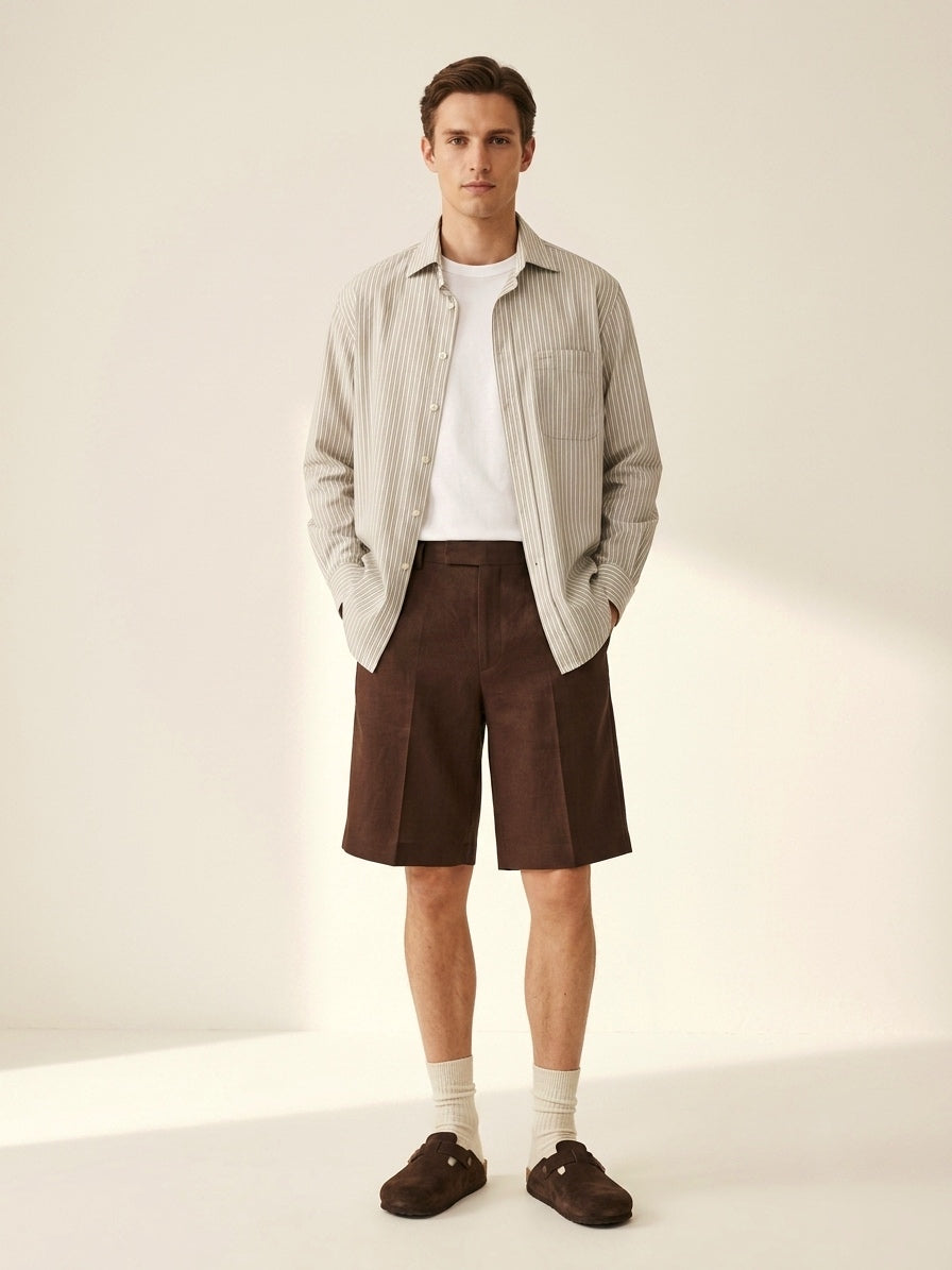 Sand Beige Striped