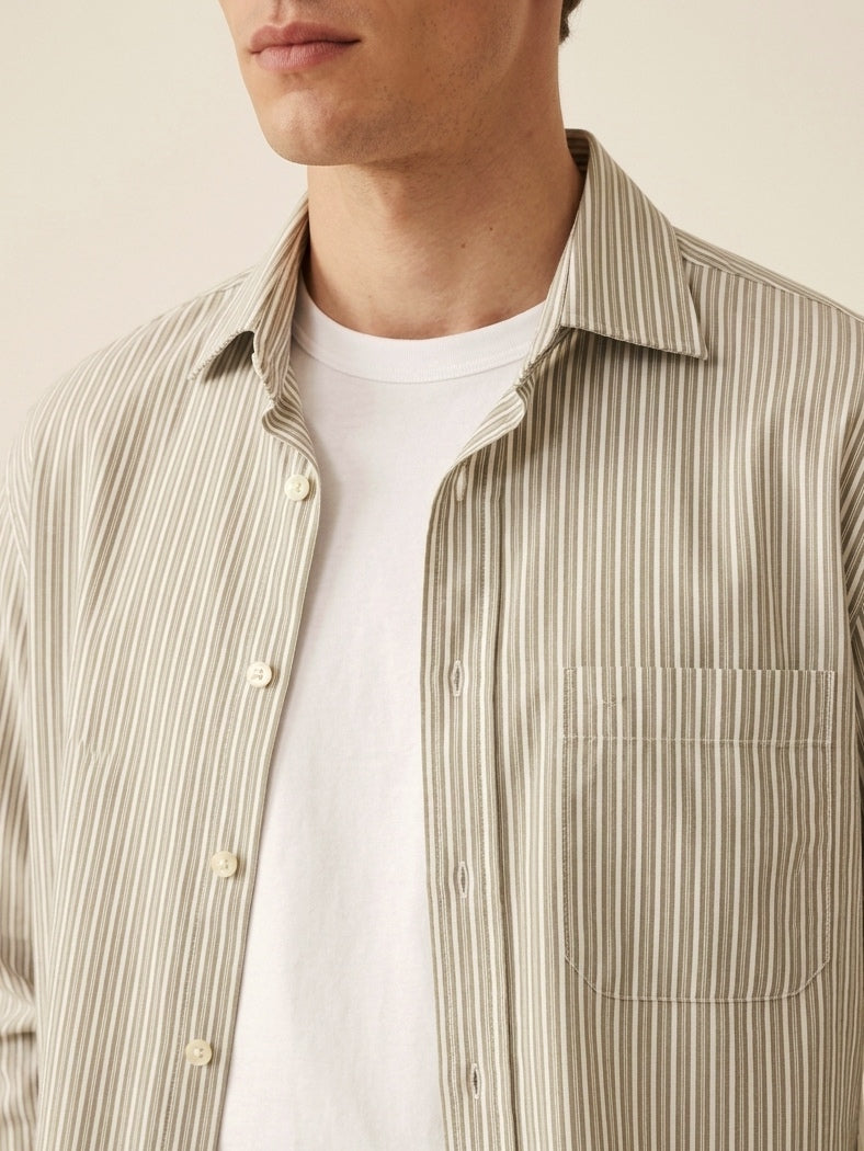 Sand Beige Striped