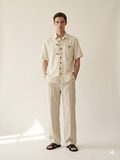 Cream Linen Overshirt