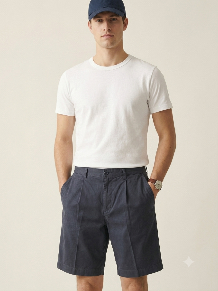 Naby Blue Pleated