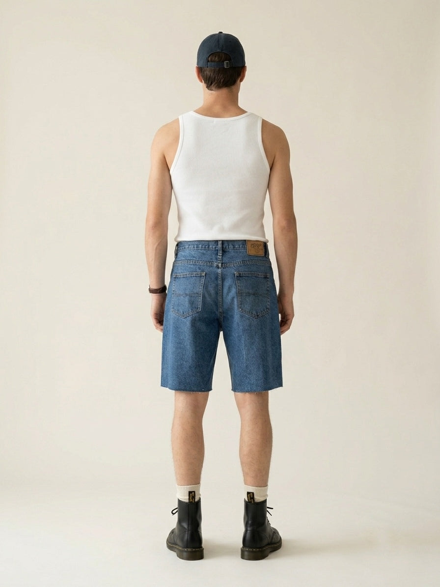 Blue Washed Shorts