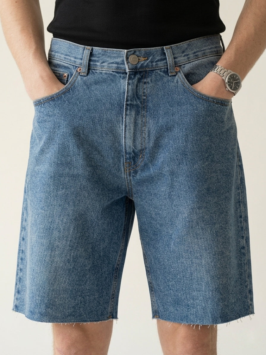 Blue Washed Shorts