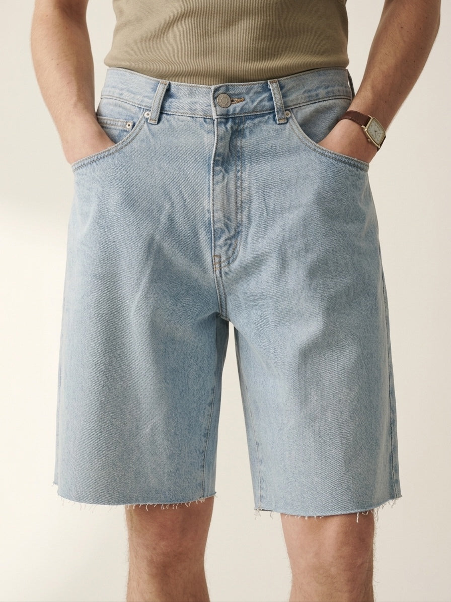 Blue Washed Shorts