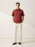 Dark Red Short Sleeve
