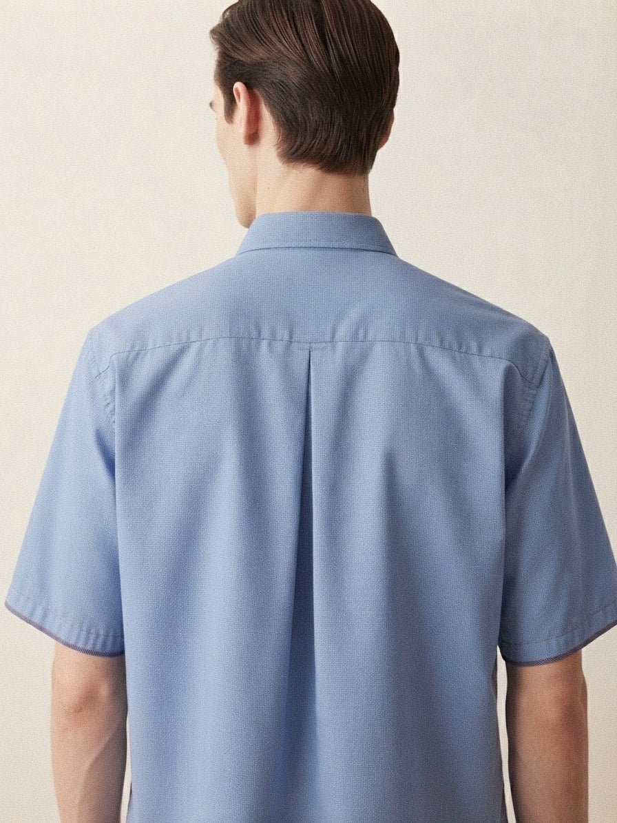 Dusty Blue Short Sleeve
