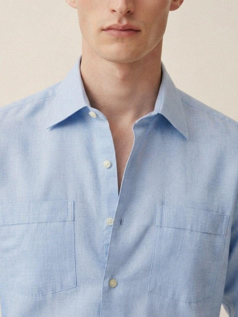 Plain Blue Long Sleeve